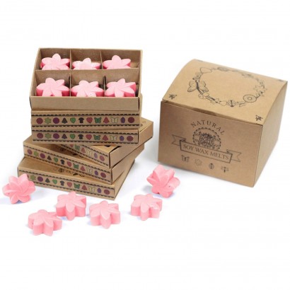Soy Wax Flower Melts (6 pack) Classic Rose