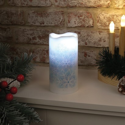 Snowflake Projector Candle 