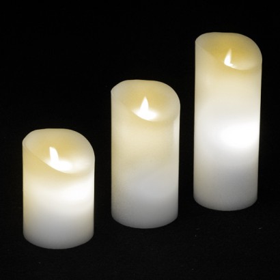 Dancing Flame Candles Ivory  