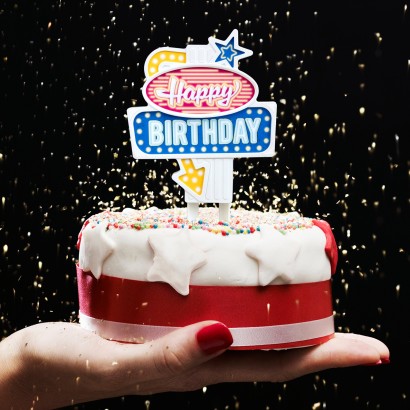 Happy Birthday Flashing Cake Topper 