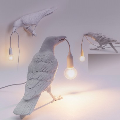 Seletti White Bird Lamp 