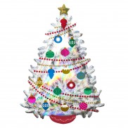 Super Shape 91cm Iridescent Christmas Tree Balloon