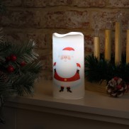 Santa LED Projector Candle