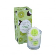 Coconut and Lime Piped Candle