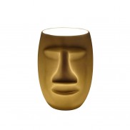 Moai Man Face Porcelain Tealight Holder