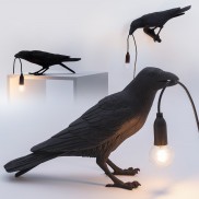 Seletti Black Raven Lamp