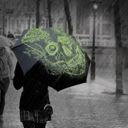 Glow Skull Umbrella