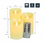 3 Dancing Flame LED Candles 8 