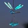 Flutter Glow Springy Pendant 3 Blue Glow Dragonfly