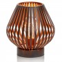 B/O Black Iron LED Lantern 3 Vase