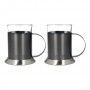 La Cafetiere Edited Set of 2 Glass Cups Gun Metal Grey 5 