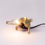 Seletti Gold Mouse Lamp 4 Lie Down
