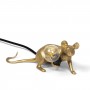 Seletti Gold Mouse Lamp 3 Lie Down
