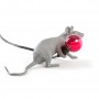 Seletti Grey Mouse Lamp 13 Lie Down Mouse