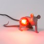 Seletti Grey Mouse Lamp 7 Lie Down Mouse