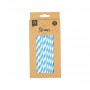 50 x Bright Paper Straws 2 Blue