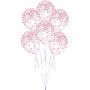 Printed Confetti Balloons (6 pack)  4 Pink