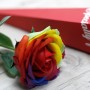 Single Rainbow Rose Soap 2 