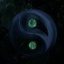 Two Ball Yin and Yang Glow Ball Wind Spinner  3 