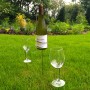 Wine Bottle and Glasses Ground Stakes 1 